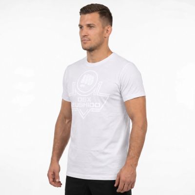 4. T-shirt męski Koszulka biała bawełniana DBX Bushido