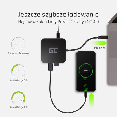 5. GREEN CELL ADAPTER, PRZEJŚCIÓWKA HUB USB-C 6W1