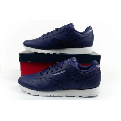 10. Reebok buty sportowe damskie sneakersy Classic fioletowe skóra modne