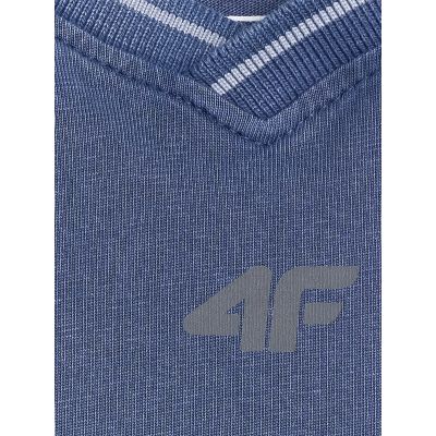 7. T-shirt loose z nadrukiem chłopięcy 4F 4FJRSS26TTSHM3467-31S
