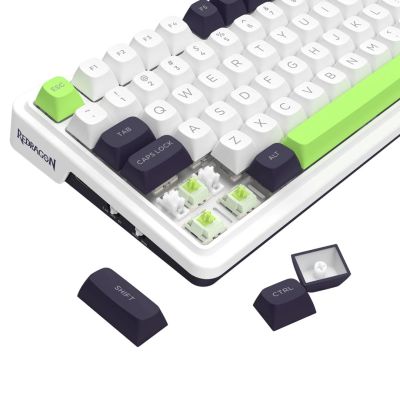 11. REDRAGON K686WBG-RGB-MAX Eisa Max klawiatura USB + RF Wireless + Bluetooth Biały, Czarny
