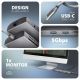 4. AXAGON HMC-8HLSA Wieloportowy koncentrator USB-C 3.2 Gen 1, 3x USB-A + 4K/60Hz HDMI + SD/microSD, Gigabit LAN, Audio, PD 100W - Srebrny