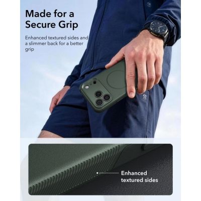 5. Etui ESR Cyber Tough MagSafe na iPhone 18 Pro Max / 17 Pro Max - zielone