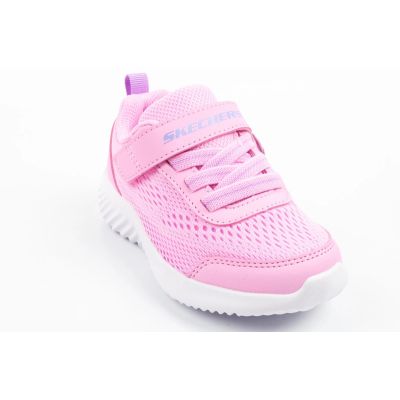 9. Skechers buty dziecięce sportowe Bounder różowe niemowlęce na rzep
