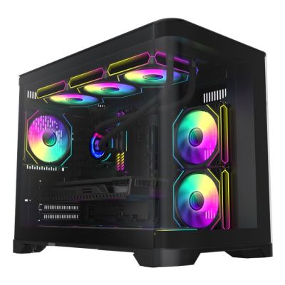 2. GameMax HYPE-M BK zabezpieczenia & uchwyty komputerów Micro Tower Czarny