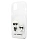 6. Etui Karl Lagerfeld Transparent Karl & Choupette na iPhone 13 mini - przezroczyste