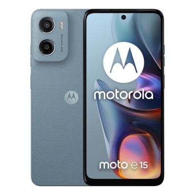 12. Smartfon Motorola Moto E15 2/64GB Misty Blue
