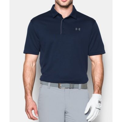 Koszulka treningowa Under Armour Tech Polo, z krótkim rekawem, w kolorze granatowym