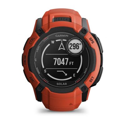 12. Zegarek sportowy Garmin Instinct 2X SOLAR Czerwony