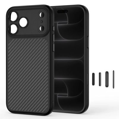 3. Etui Tech-Protect MagCam MagSafe Carbon na iPhone 18 Pro Max / 17 Pro Max - czarne