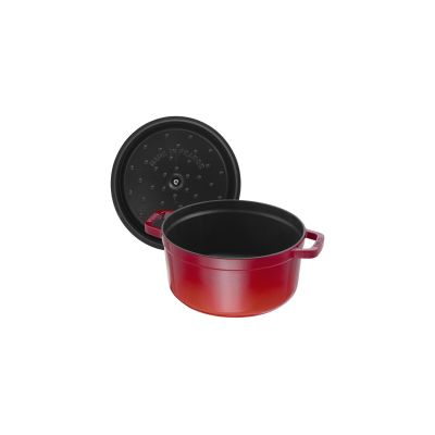 2. Garnek żeliwny okrągły STAUB 40509-852-0 - czerwony 6.7 ltr