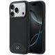 Etui Mercedes Leather Wood Effect and Curve MagSafe na iPhone 17 Pro Max - czarne