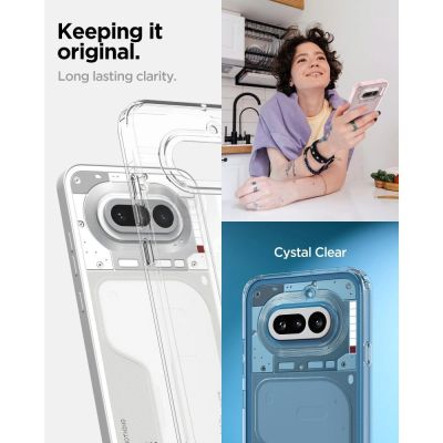 5. Etui Spigen Ultra Hybrid na Nothing Phone 4A - przezroczyste