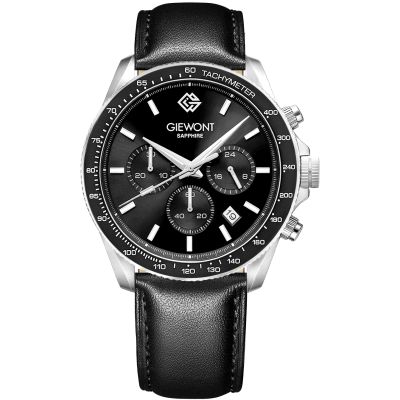 Zegarek Męski Giewont Chronograph Sapphire Czarny GW3520-A4