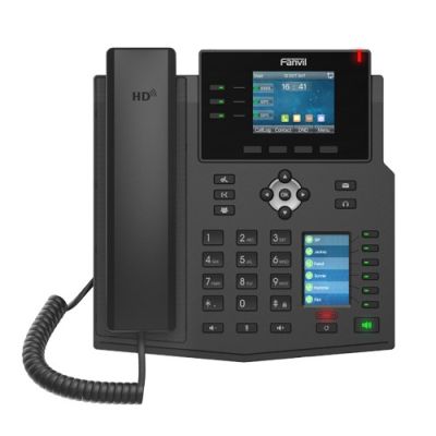 2. Telefon VoIP Fanvil X4U Czarny z 12 liniami LCD i Wi-Fi