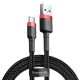 Kabel Baseus Cafule USB-A / USB-C QC 3.0 3A 0.5 m - czarno-czerwony
