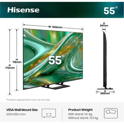 2. Telewizor 55" Hisense 55E89S MiniLED 4K