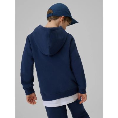 2. Bluza dresowa regular z kapturem chłopięca 4F 4FJRSS26TSWSM2637-31S