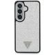 3. Etui Guess Fixed Glitter Triangle MagSafe na Samsung Galaxy S26+ - srebrne