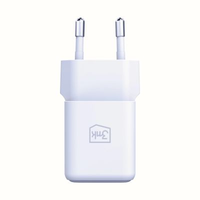 6. Ładowarka sieciowa 3mk Hyper GaN Charger 20W QC4+ PD PPS USB-C USB-A - biała