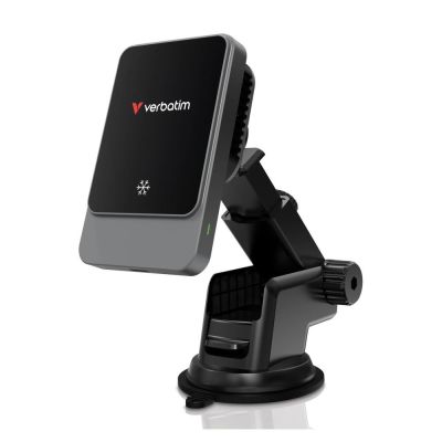 Verbatim Charge 'n' Drive Smartfon Czarny USB Bezprzewodowe ładowanie Szybkie ładowanie Automatyczna