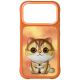 Etui Nimmy Big Eyed Pet 2.0 Cat na iPhone 17 Pro - pomarańczowe