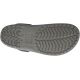 Klapki Crocs Crocband M 11016 w kolorze szarym z elementami w odcieniu białym i niebieskim, materiał Croslite, otwory na ozdoby Jibbitz