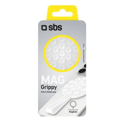 2. Uchwyt SBS MAG Grippy kompatybilny z MagSafe z przyssawką i uszkiem - biały