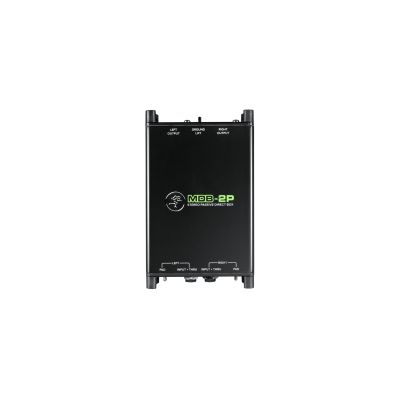 2. Pasywna skrzynka bezpośrednia Mackie MDB-2P na gitarę basową, pianino cyfrowe, gitarę, syntezator, czarna, 20-20000 Hz, 140000 Ohm, 0.002%