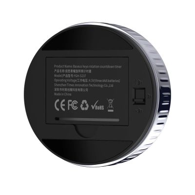 3. Baseus Heyo obrotowy minutnik czasomierz elektroniczny timer czarny (ACDJS-01)