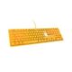 10. Ducky One 3 Yellow klawiatura Gaming USB Niemiecki Żółty