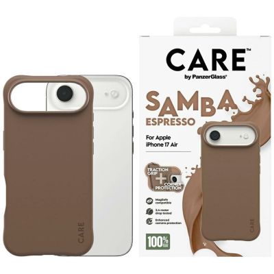 Etui CARE by PanzerGlass Fashionable Samba MagSafe na iPhone Air - brązowe