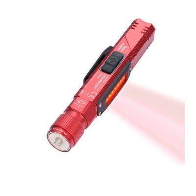 4. TROIKA ECO KNICKLICHT Czerwony Hand flashlight + Headband flashlight COB LED