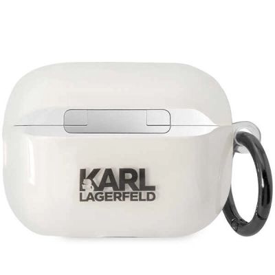 2. Etui Karl Lagerfeld Ikonik Karl na AirPods Pro 2 - przezroczyste