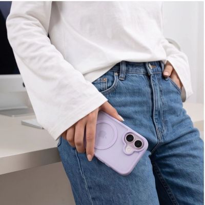 7. Etui Tech-Protect BasicMag MagSafe na iPhone 17 - liliowe matowe