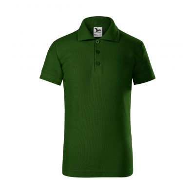 2. Koszulka polo dziecięca Pique Polo (zieleń butelkowa)