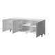 2. Komoda MARMO 3D 200x45xH80,5 biały mat/marmur biały