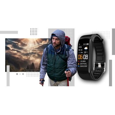 10. Smartwatch GIEWONT Czarno Biały 2 Paski GW200-2