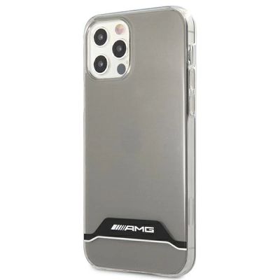 2. Etui AMG Electroplate Black&White na iPhone 12 / 12 Pro - przezroczyste