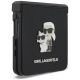 7. Etui Karl Lagerfeld Karl&Choupette Saffiano Pins na Samsung Galaxy Z Flip 8 - czarne