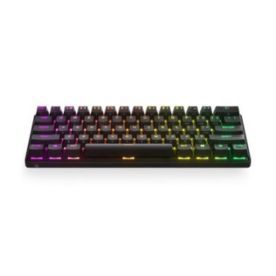5. Klawiatura gamingowa SteelSeries Apex Pro Mini klawiatura do gier Światło LED RGB US Wireless OmniPoint Regulowany przełącznik mechaniczny Bluetooth Połączenie bezprzewodowe