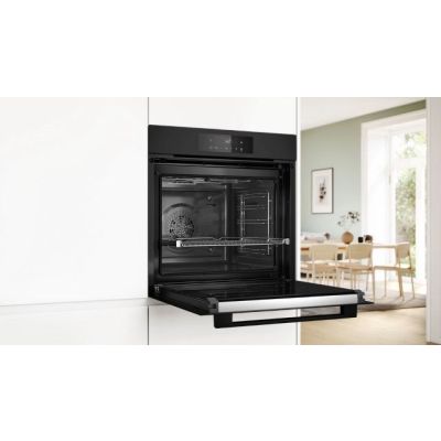 4. Piekarnik elektryczny BOSCH HBA572EM3 Serie 4 71 l | AirFry | pyroliza | termoobieg | czarny mat