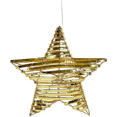 2. GWIAZDA DEKORACYJNA 20LED 30CM ZŁOTY