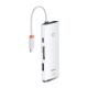 7. Baseus Lite Series wielofunkcyjny HUB USB Typ C - 2 x USB 3.0 / USB Typ C PD / HDMI 1,4 / SD/TF biały (WKQX050102)