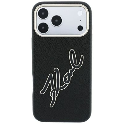 3. Etui Karl Lagerfeld Smooth Big Resin Signature Logo na iPhone 18 Pro Max / 17 Pro Max - czarne