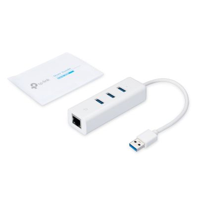 3. TP-Link UE330 stacja dokująca Przewodowa USB 3.2 Gen 1 (3.1 Gen 1) Type-A Biały