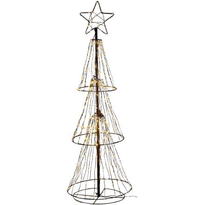 5. CHOINKA DEKORACYJNA 310 LED CIEPŁY BIAŁY 150 CM LUCA