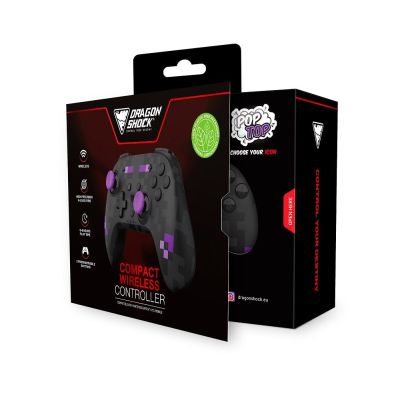 6. Dragonshock PopTop Czarny, Fioletowy Bluetooth Gamepad Analogowa/Cyfrowa Nintendo Switch, PC