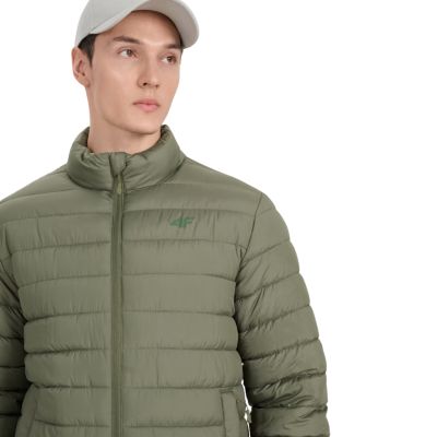 4. Kurtka męska puchowa 4F M597 khaki 4FWAW25TDJAM597 43S