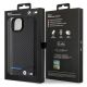 8. Etui BMW Leather Carbon na iPhone 15 Plus - czarne